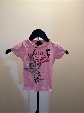 Pink 'Daddy's Little Treasure' Short-Sleeve Kids Tee